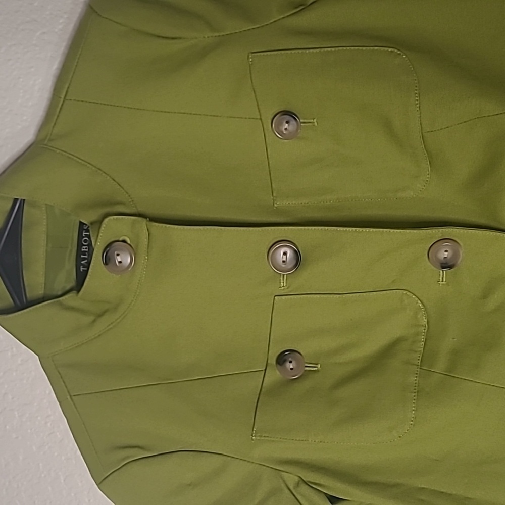 Talbots NWT Green 0P Button Down Jacket - Picture 4 of 7